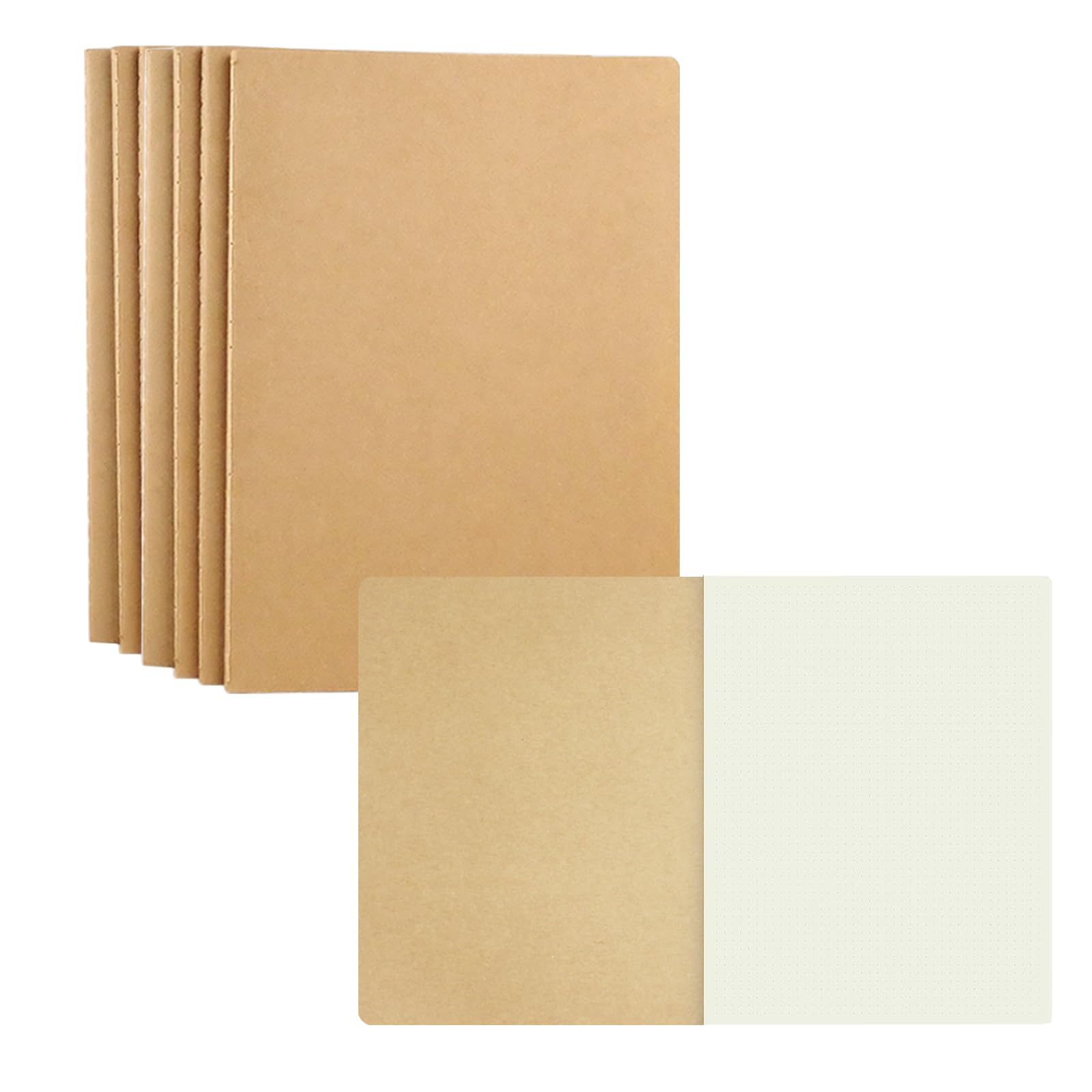 ZMCYN 6 Pack APProach A4 Size Large Dot Grid Notebook Journals Bulk, Dotted Journals Notebook for Travelers College Students