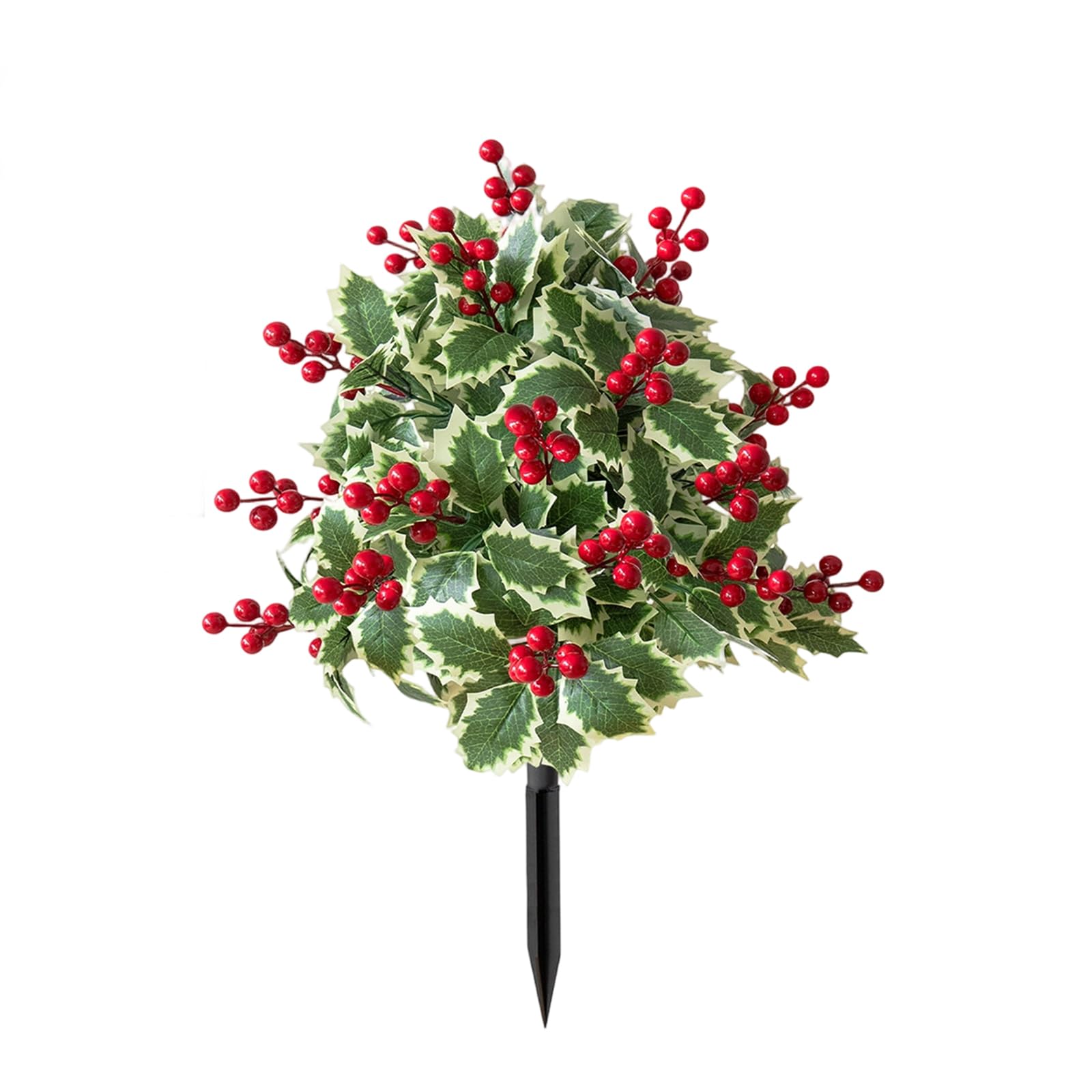 JSGHGDF Garden Stake Artificial Flower Arrangements for Outdoor Decoration Wedding Photography and Cafes Landscaping Waterproof Artificial Herbage Spikes