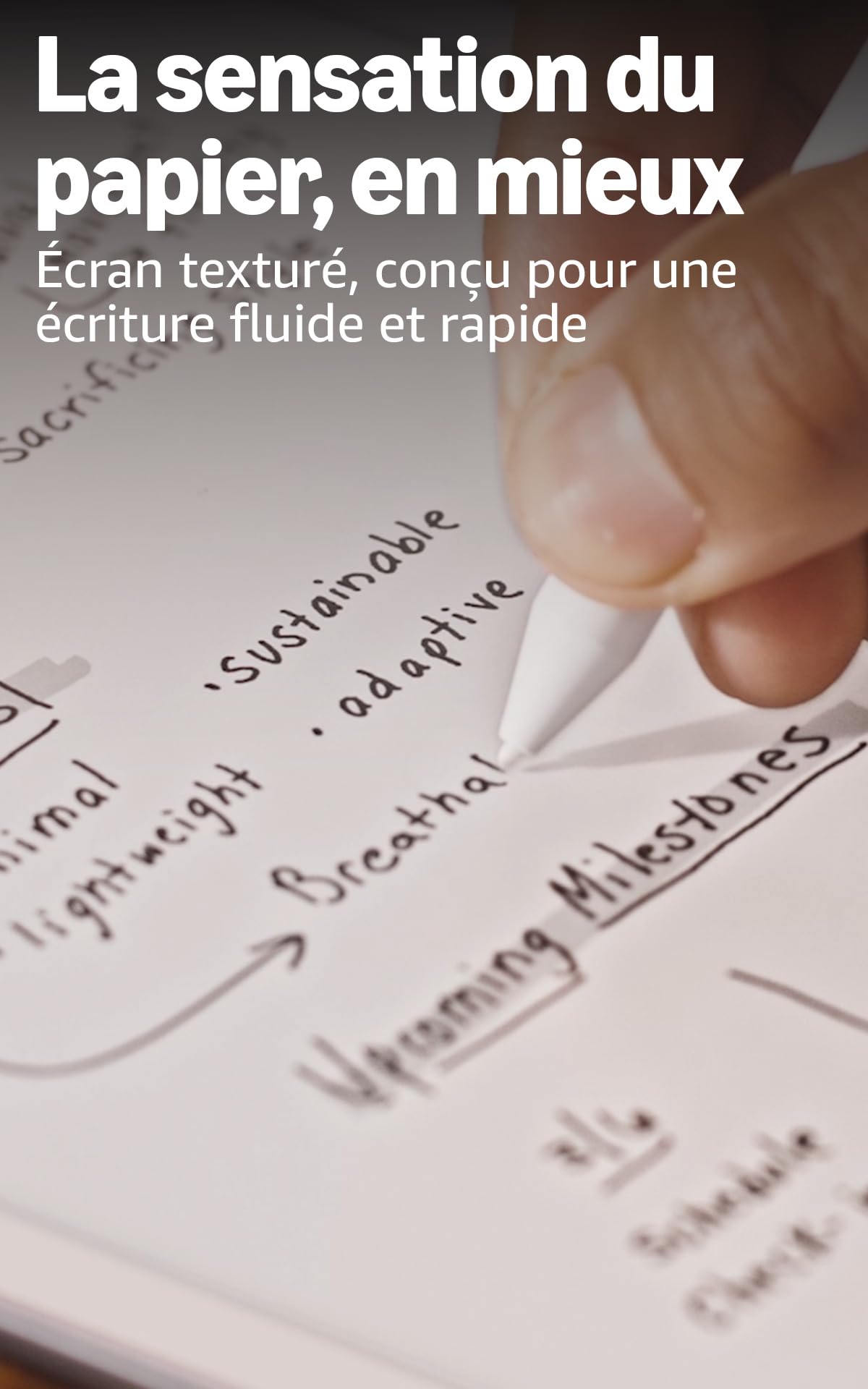 Amazon Kindle Scribe 32 Go (nouvelle génération) : écran 11" effet papier avec éclairage avant ; plus fin, léger et rapide ; écrivez dans le carnet de notes intégré, les documents et les livres
