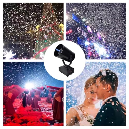 Máquina de nieve con control remoto, 3000 W, para interiores y exteriores, ideal para escenarios, Navidad, fiestas y eventos miniatura 6