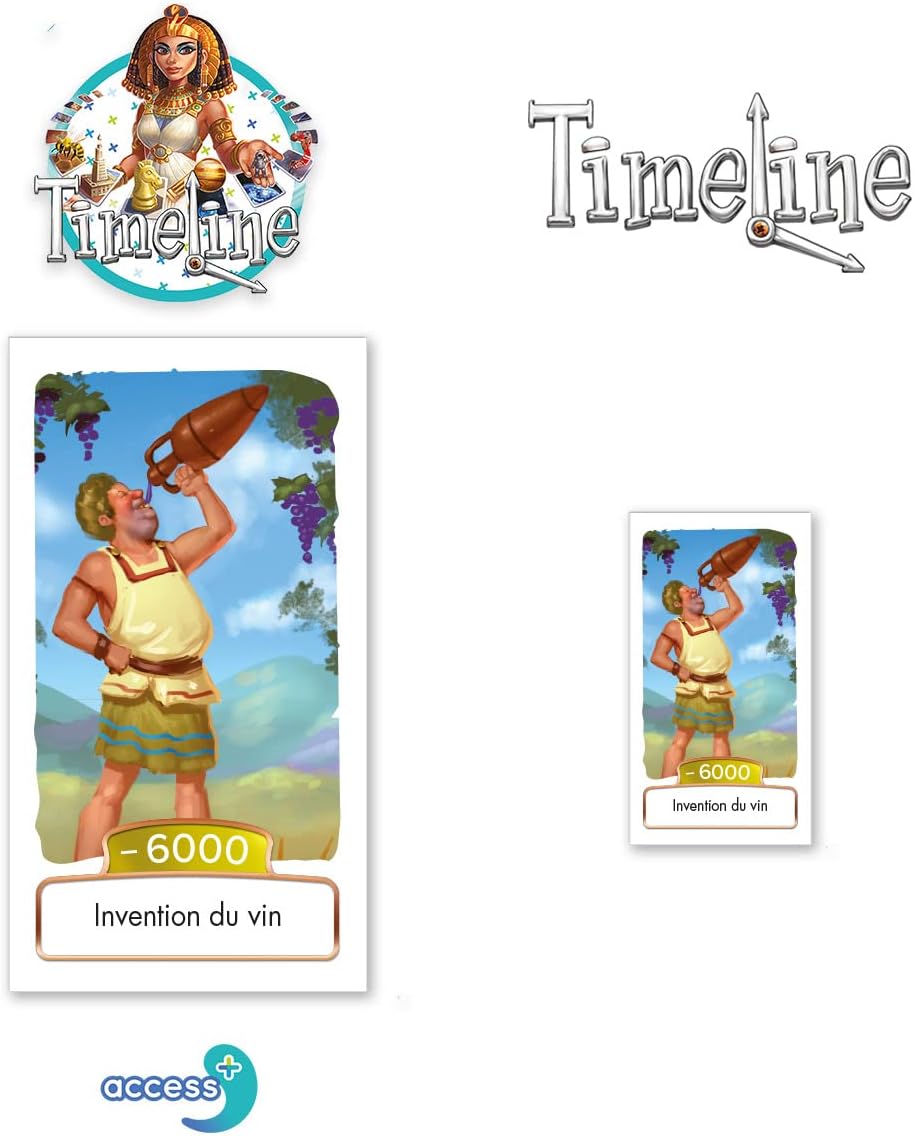 Timeline Access+ Kids Board Game - Adapted for Cognitive Disorders - Board Games for Kids Ages 8+ - 1-4 Players - 15 Minutes - English