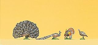 Preiser HO Scale Turkey,Peacock 4/