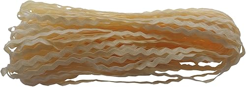 Rick - Moldura para estante de 0.315 in, 20 yardas, ribete ondulado para accesorios de costura, ropa artesanal (1403 beige)