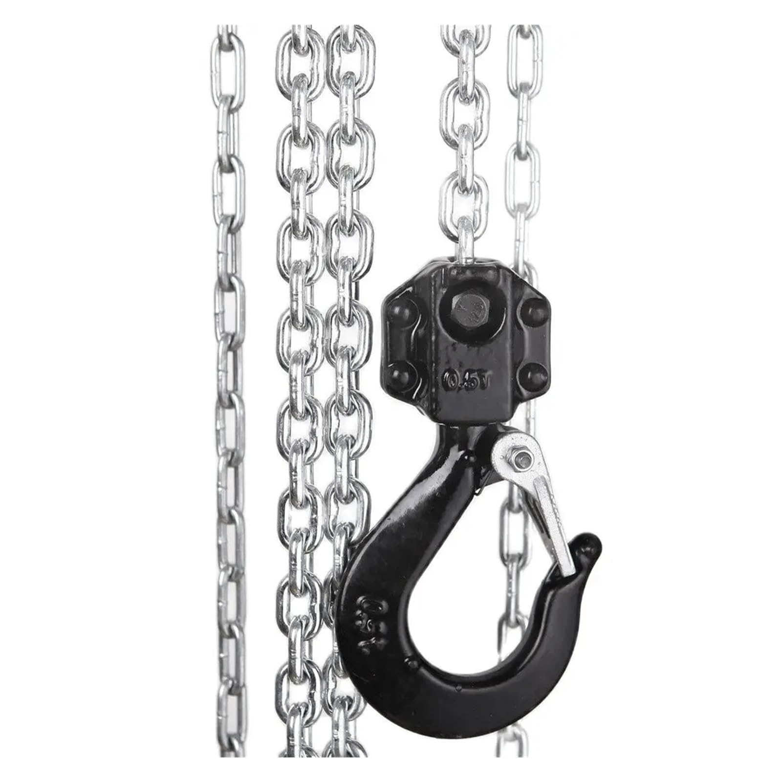 Kettenzug, Mini-Handkettenzug mit Hakenmontage, 0,25/0,5 Tonnen Kapazität, 3 m Hub, tragbarer manueller Hebelblock-Hebevorgang(0.25T)