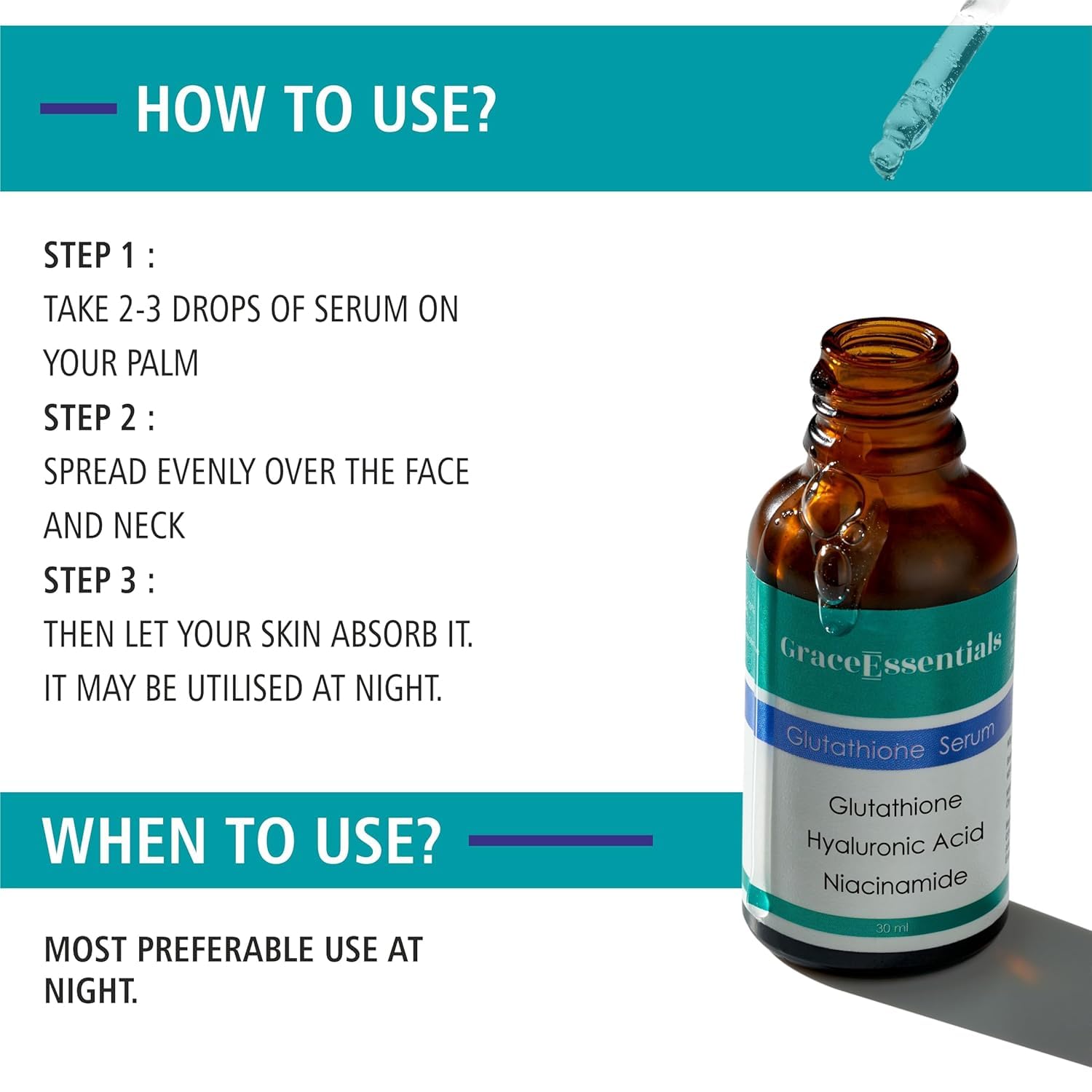 10 glutathione serum Rapid whitening serum Glutathione + Vit C Face Serum 30ML main image 0