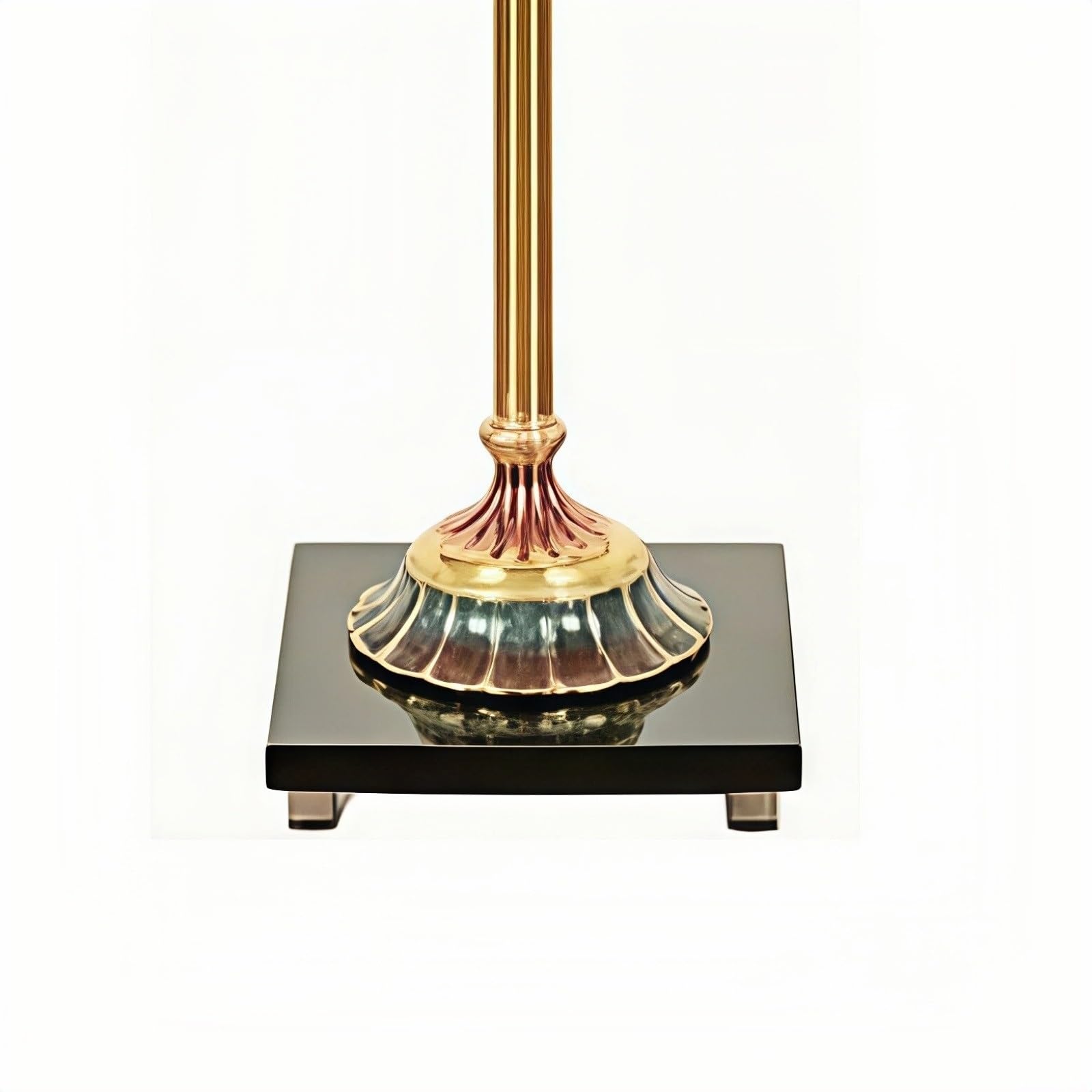 Decorativo Reloj de pie metal cuarzo silencioso dorado para la oficina