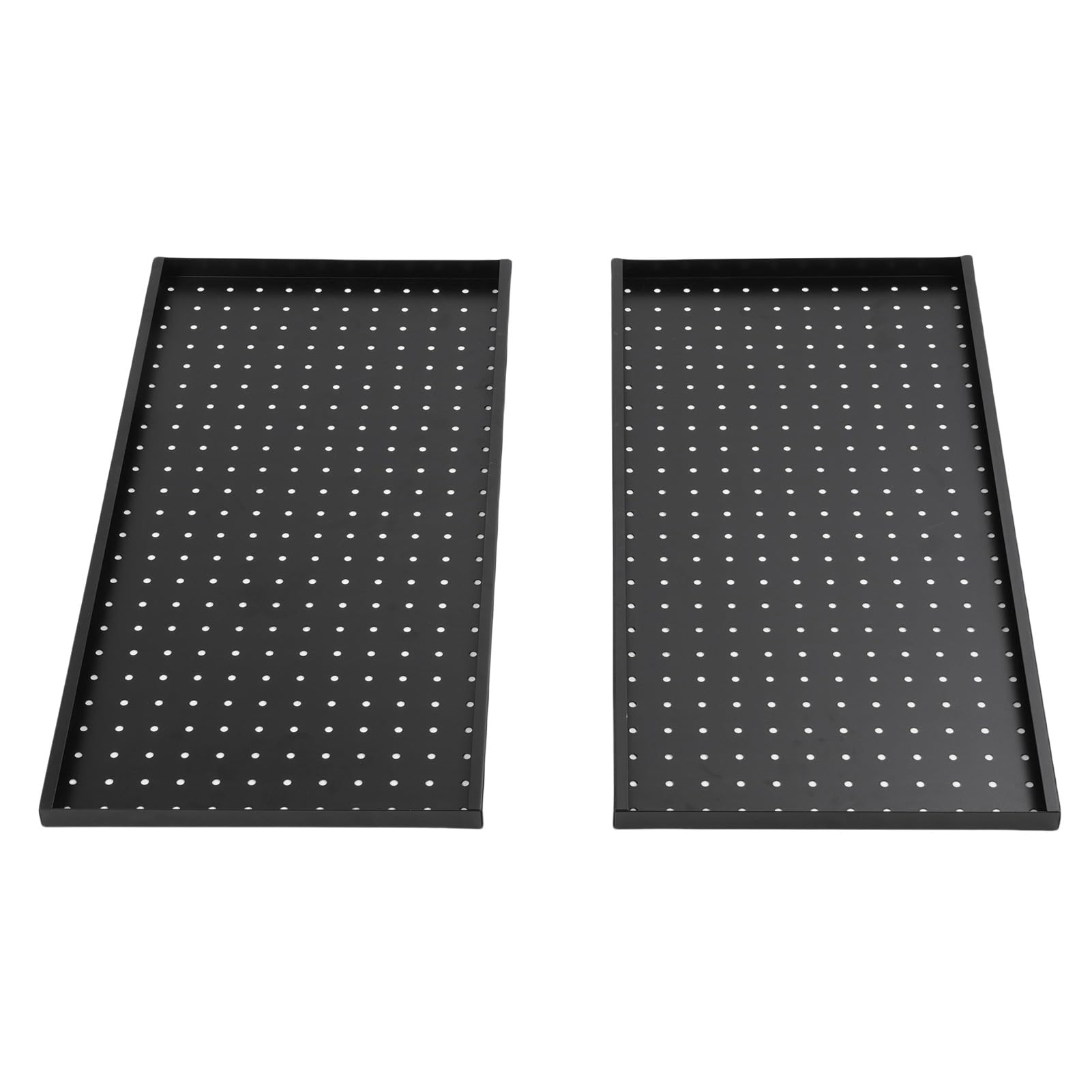 Asixxsix Paneles de Tablero Perforado de Metal, Organizador de Pared Resistente de Acero con Recubrimiento en Polvo, Paquete de 2, 24 X 12 Pulgadas con 288 Orificios para Almacenamiento de