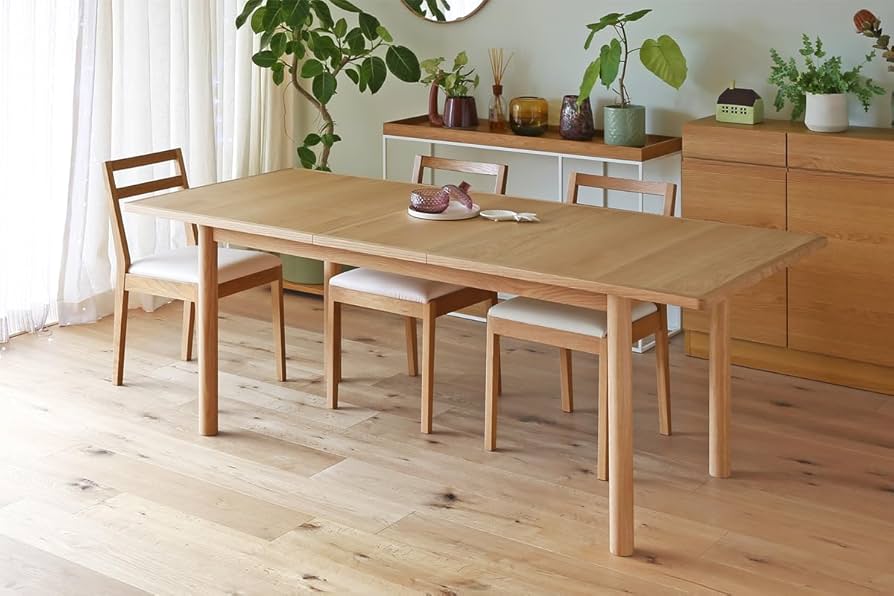 Amazon｜高野木工 ORP オープ 伸長式 ダイニングテーブル W160