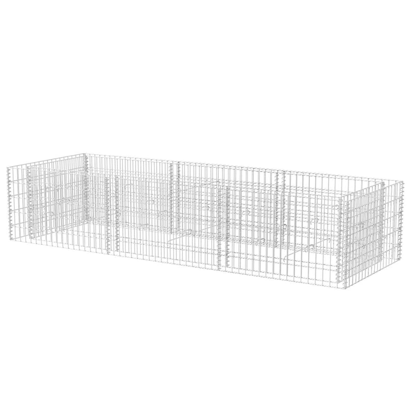 Arriate, Mesa De Cultivo, Huerto Domestico, Cultivo De Plantas Aromaticas, Arriate De Jardín, de gaviones de Acero 270x90x50 cm