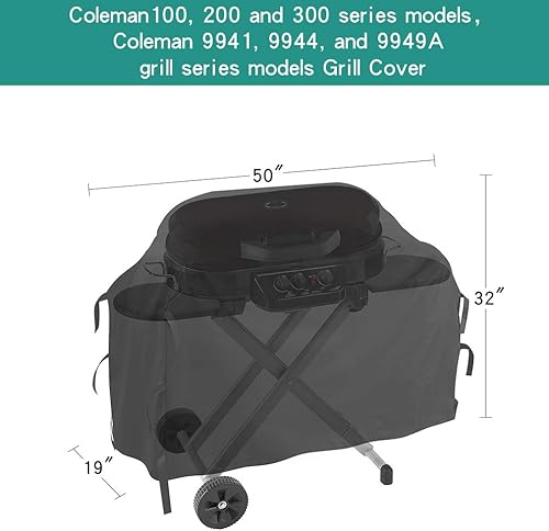 Miniatura 2 de Stanbroil Funda para parrilla Coleman Roadtrip, tela impermeable que protege contra elementos exteriores del agua, la lluvia, la nieve y la suciedad