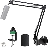 Vista 11 de Razer Seiren X Brazo Boom con Filtro Pop - Soporte de Micrófono con Cubierta de Espuma y Parabrisas para Micrófono de Transmisión Razer Seiren X