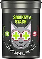 Smokey's Stash Silvervine Haze: Potent Organic Catnip & Silver Vine Blend for Cats - Ultimate Feline Fun