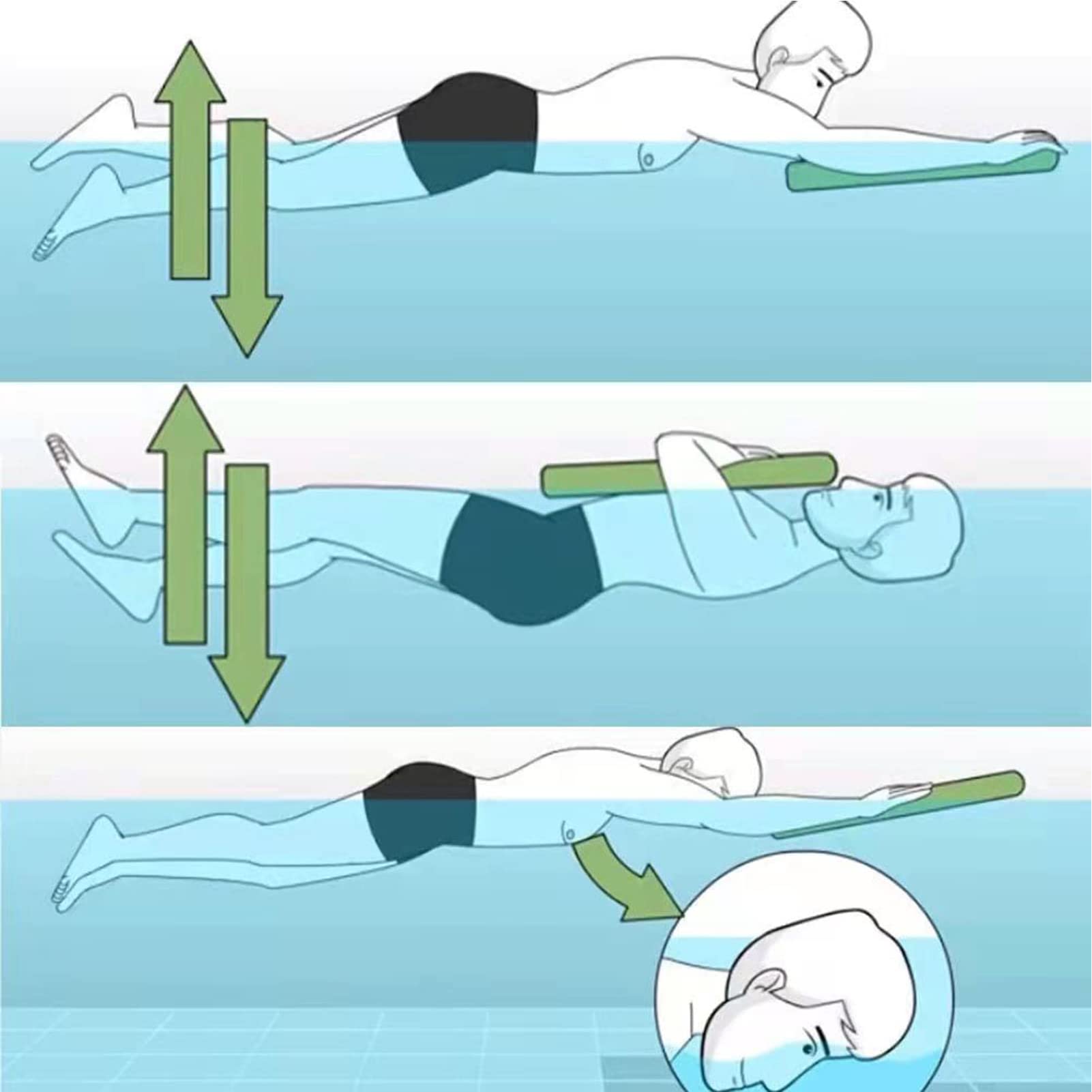 Tabla de natación para niños Eva en forma de U para principiantes