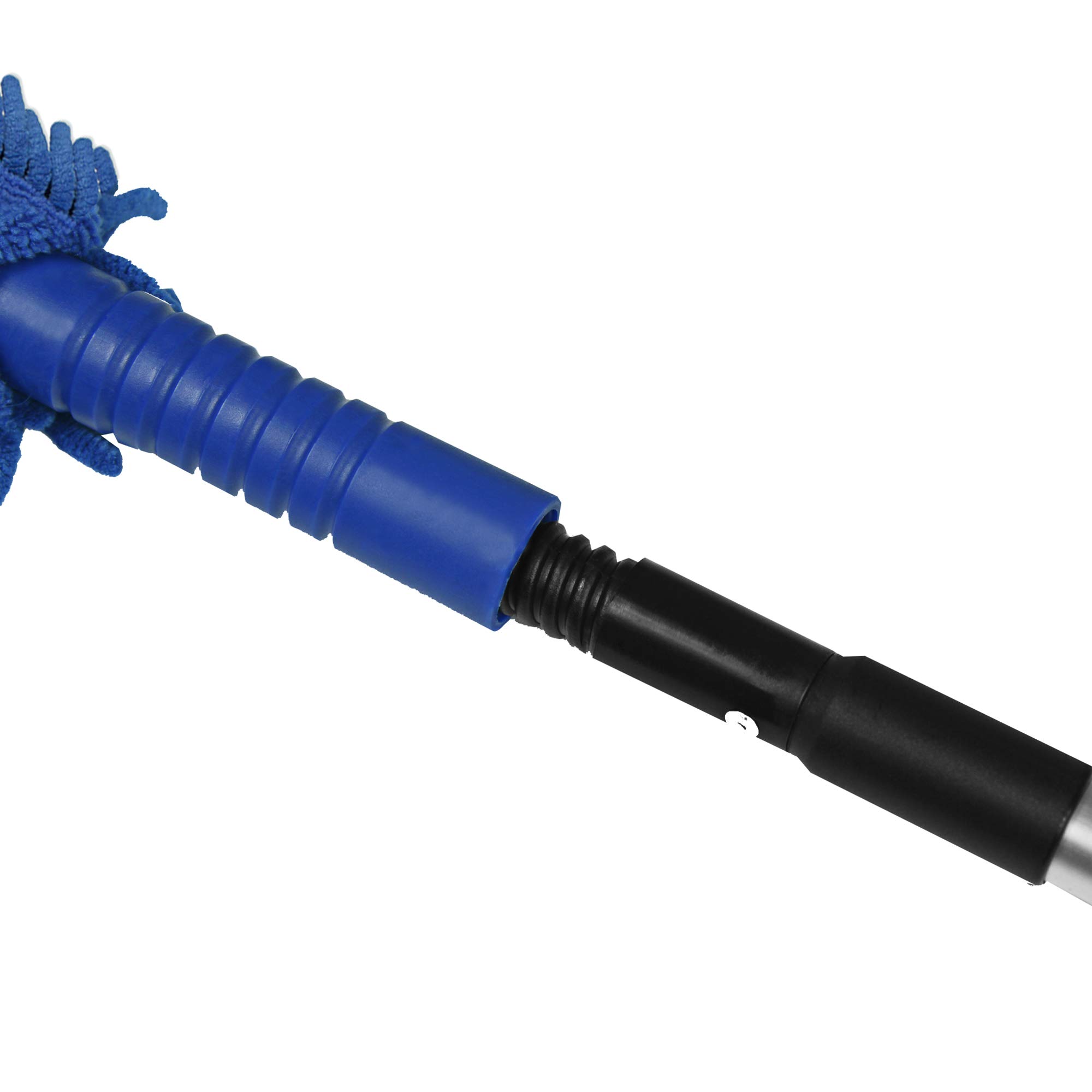 Cleanaide Handheld Flex de microfibra plumero con ajustable telescópico vara