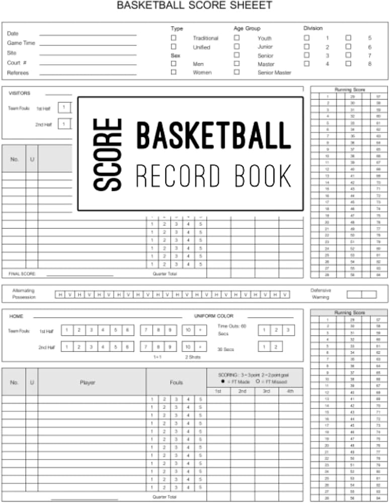 basketball-score-book-scoring-game-record-level-keeper-card-has-room-for-many-details-of-a-game-including-a-roster-and-player-stats-fouls-scoring-free-throws-basketball-scoresheet-publishing-msk-m1s6k8 for Free Basketball Score Sheet Printable Basketball Score Book: Scoring Game Record Level Keeper Card has room for many details of a game, including a roster and player stats (fouls, scoring, free throws) Basketball Scoresheet: Publishing, MSK M1S6K8: for Free Basketball Score Sheet Printable