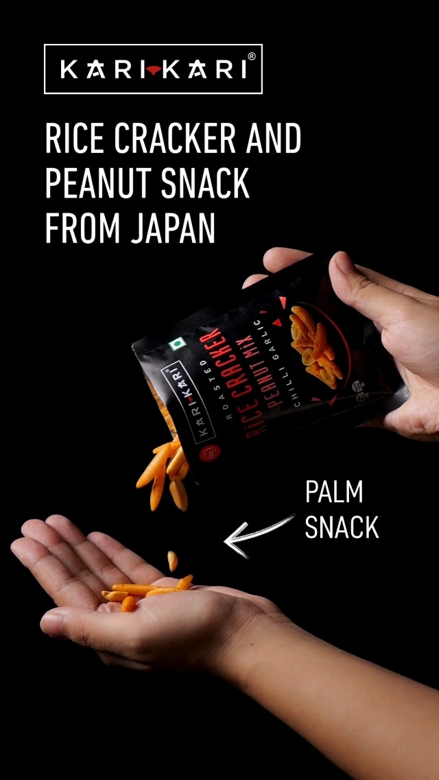 Kari Kari Chilli Garlic Rice Cracker & Peanut Mix | Crunchy