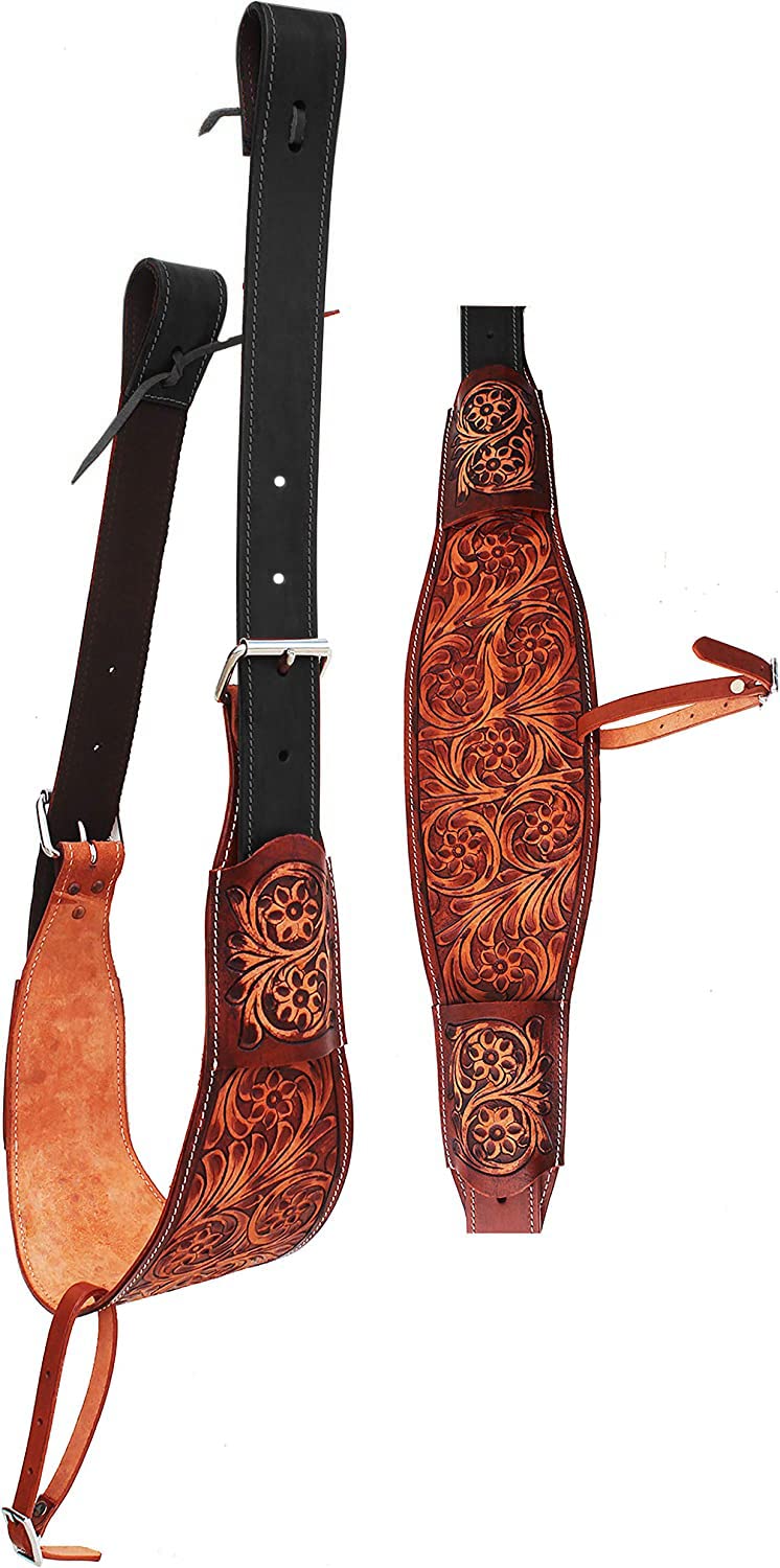 ME Enterprises Correa de cincha trasera para silla de montar de caballo occidental, correa de cincha, flanco trasero