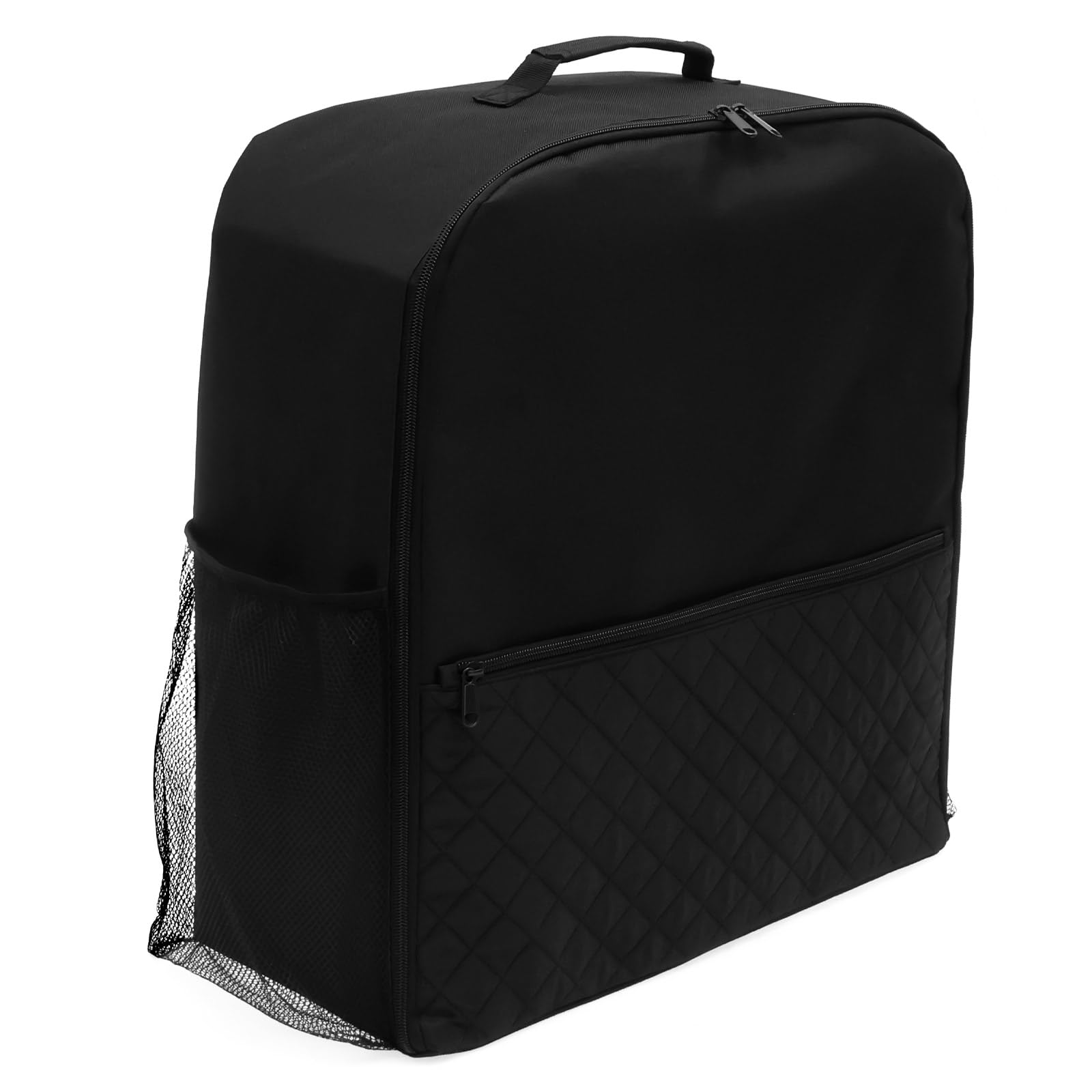 Slush Maschine Aufbewahrungstasche,Staubschutz,Slush Maschine Staubschutzhülle mit Seitlichen Netztaschen,Leichtgängiger Reißverschluss,Handliches Design für den Täglichen Gebrauch(schwarz)