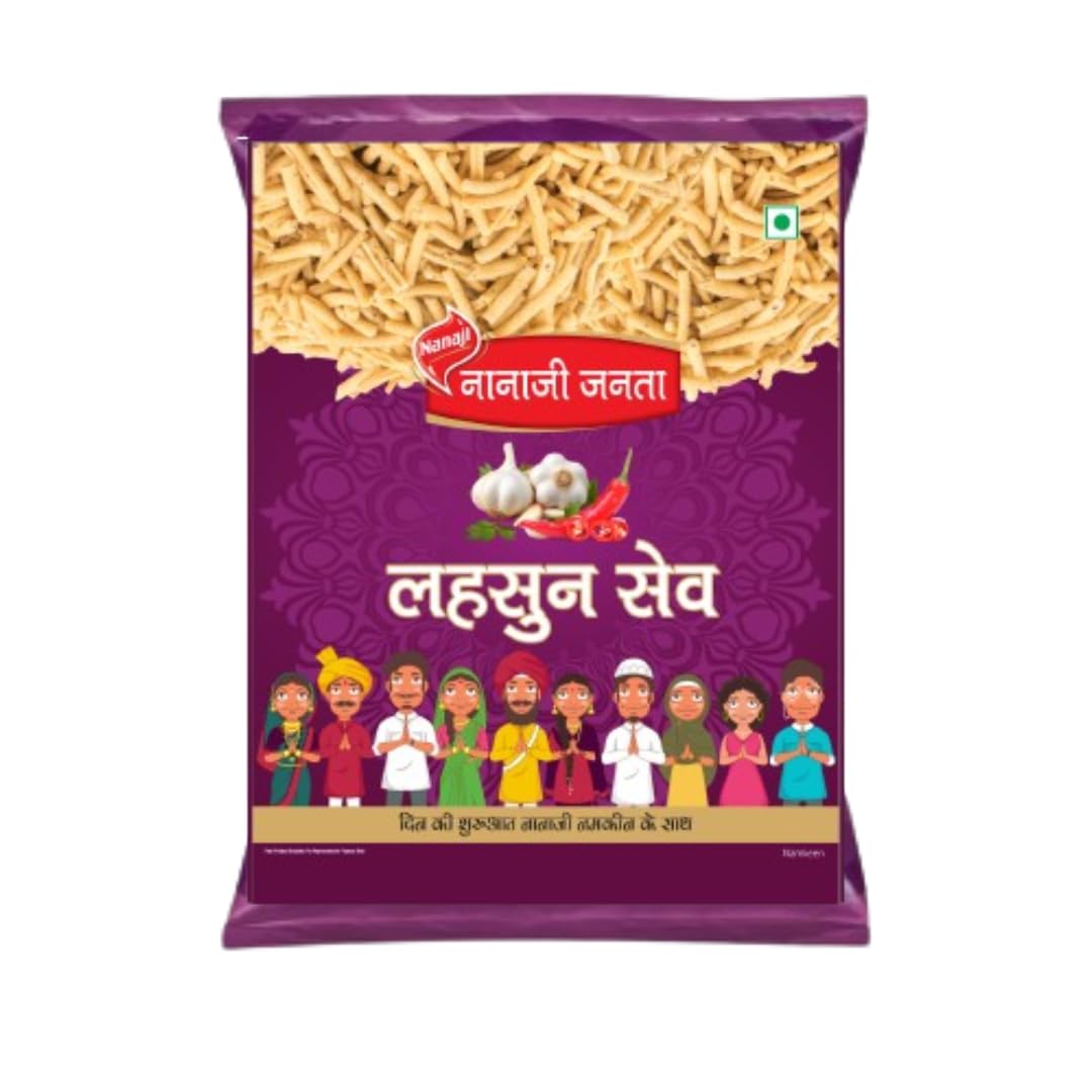 Nanaji Lehsun Sev Namkeen | 400 gm | Garlic flavoured (B0D33L23JC) Amazon Price History, Amazon Price Tracker