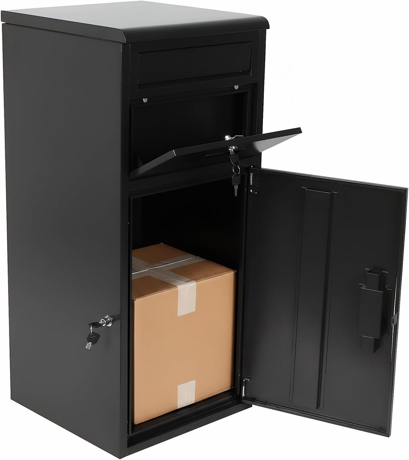 Outdoor Storage Box Waterproof Anti-Theft Parcel Drop Boxes Rustproof Package Drop Container with Lock for Secure Package Deliveries