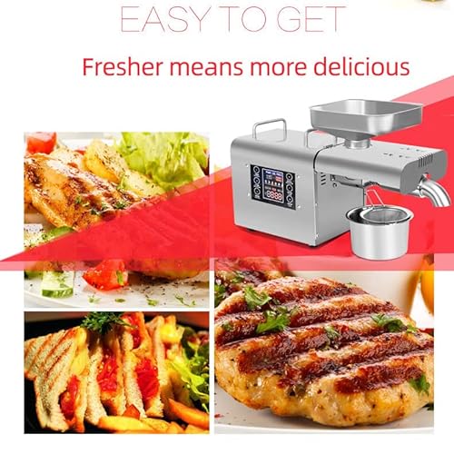 Expulsor De óleo De Aço Inoxidável Inteligente De 750 W, Visor Lcd, Tela Sensível Ao Toque De 5,25,