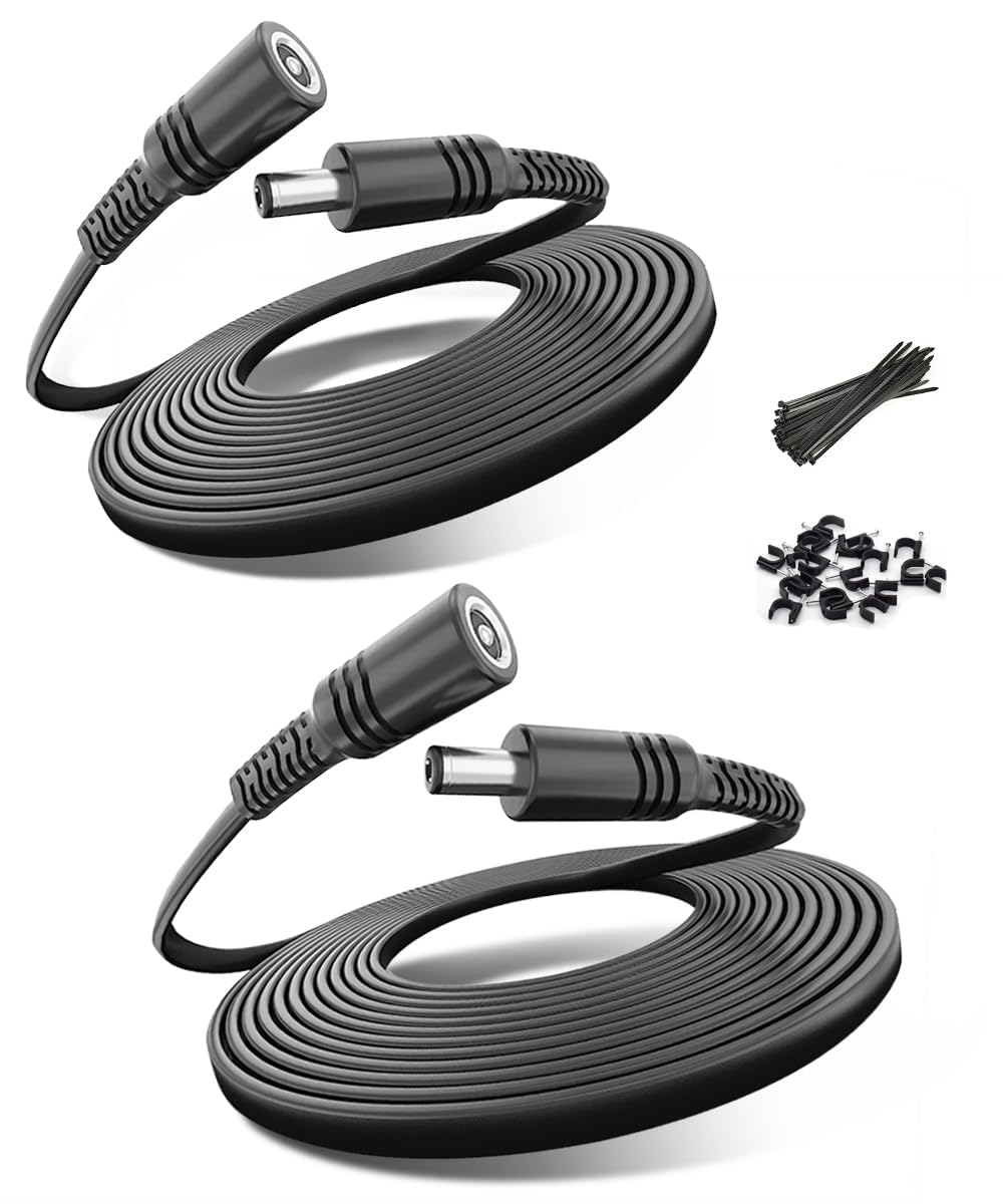 ThePoEstore Lot De 10 Paires De Connecteurs D'alimentation DC Mâle Et Femelle 12 V 2,1 Mm X 5,5 Mm Pour Caméra De Sécurité CCTV Bande Lumineuse LED