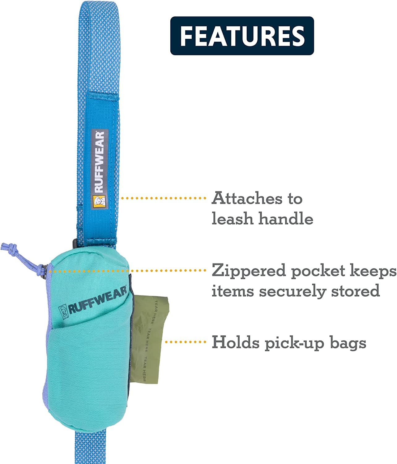RUFFWEAR Stash Mini Tasche, aurora teal