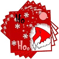 Vista 20 de Servilletas de Copo de Nieve, Servilletas Desechables de Papel para Almuerzo Navideño Decoraciones de Fiesta Temática de Nieve Azul, Servilleta