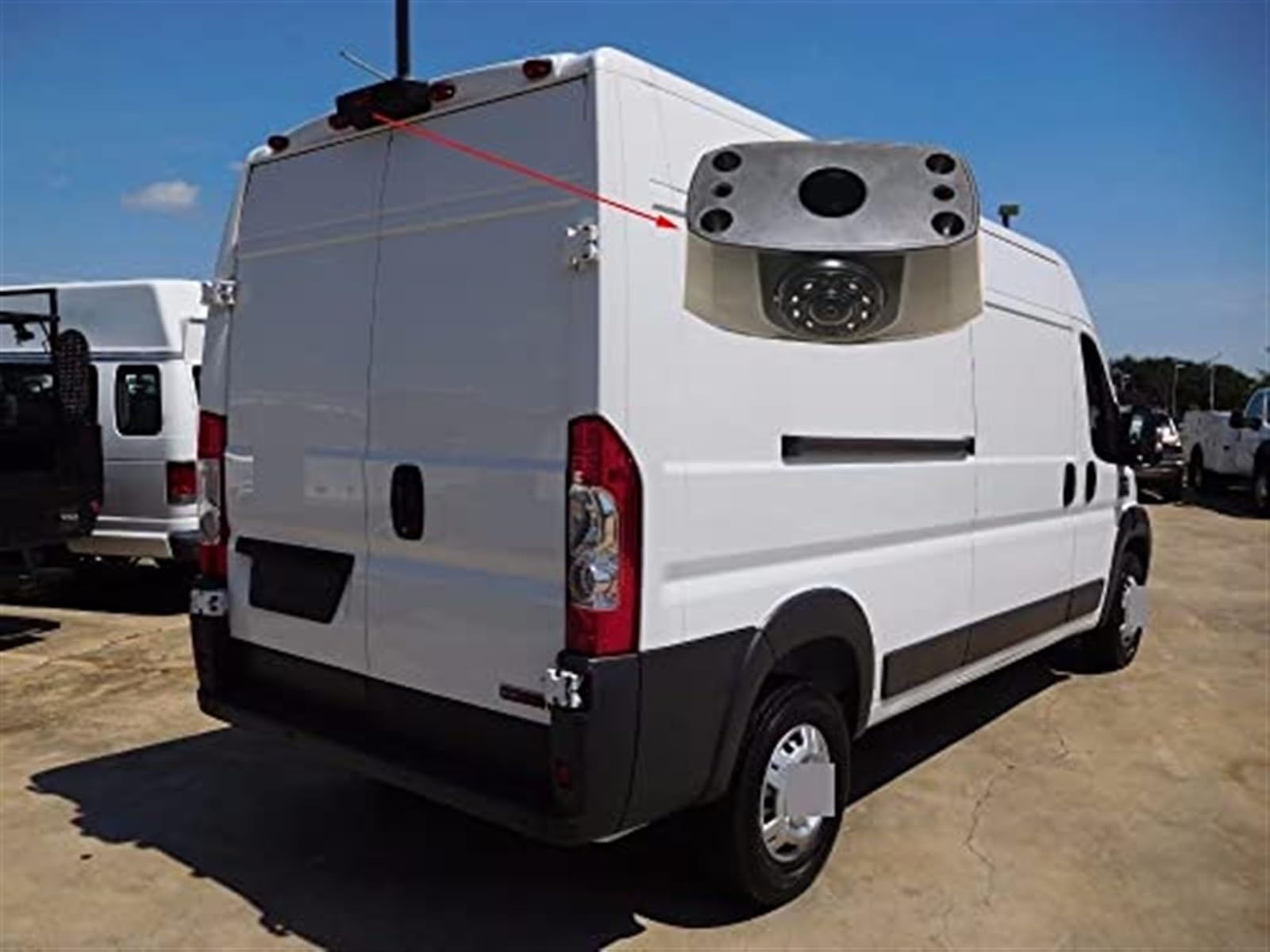 Kamera cofania samochodu z funkcją cofania i światłami hamowania, do modeli DODGE, RAM ProMaster 2010-2019 Kamera cofania i parkowania z noktowizorem Kamera z światłami hamowania Kamera cofani