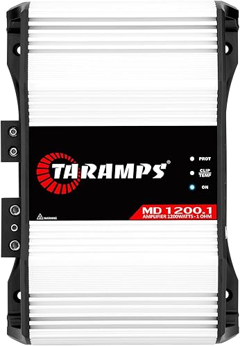 Taramp's MD 1200.1 1 canal 1200 vatios Rms Amplificador de audio para coche 1 Ohm