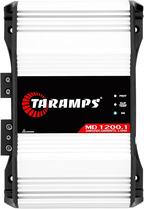 Taramps MD 1200.1 Canal 1200 Watts RMS Amplificador para auto de 1 ohmio