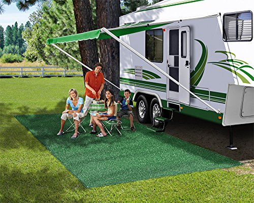 Prest-O-Fit 2-0170 Patio Rug Green 8 Ft. x 20 Ft. - Thumbnail 3