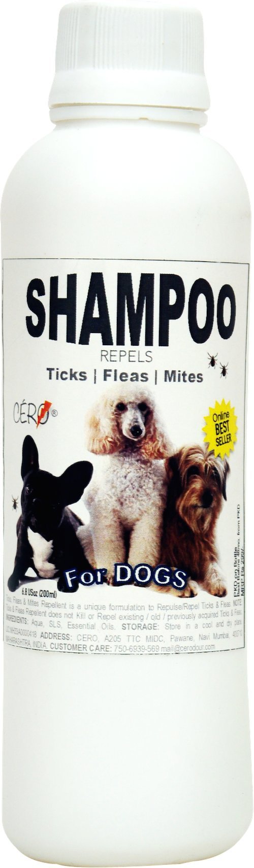 See full amazon price history chart for CERO ® Ticks, Fleas and Mites Repellent Shampoo for Dogs (200ml) CERO ® Ticks, Fleas and Mites Repellent Shampoo for Dogs (200ml) (B06Y58BYDQ) Amazon Price History, Amazon Price Tracker