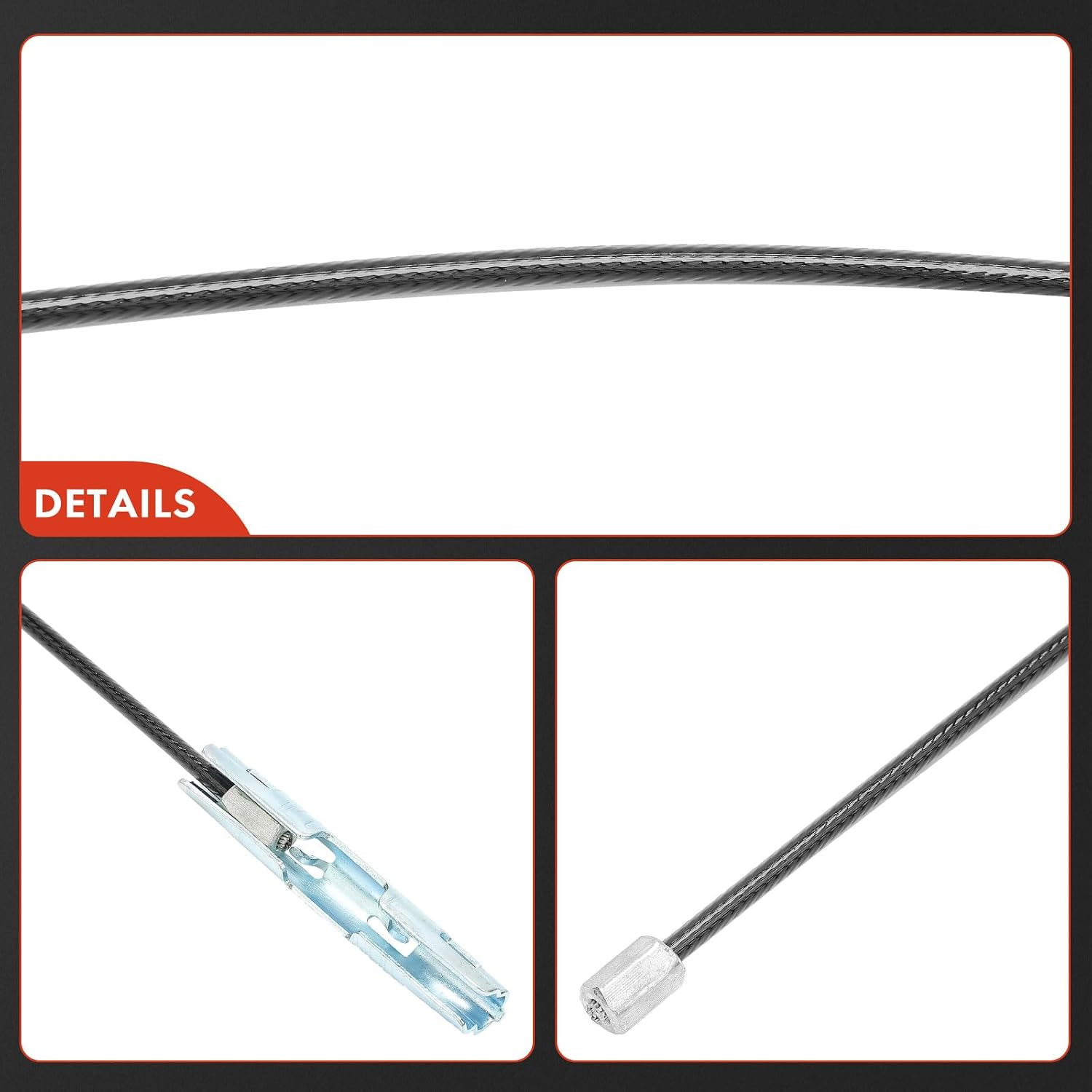 A-Premium Intermediate Parking Brake Cable Assembly | Compatible with Ram, Dodge Models - 2500 2011-2019, 3500 2011-2018, Ram 2500 2010-2010, Ram 3500 2010-2010
