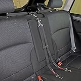 Bushwhacker - Paws n Claws Two Dog Tangle Free Tether Vehicle Adjustable Restraint K9 Backseat Leash Truck Seat Belt Split Double Lead Car Harness Pet Barrier SUV Carrier Extender Cover Tie Down 2