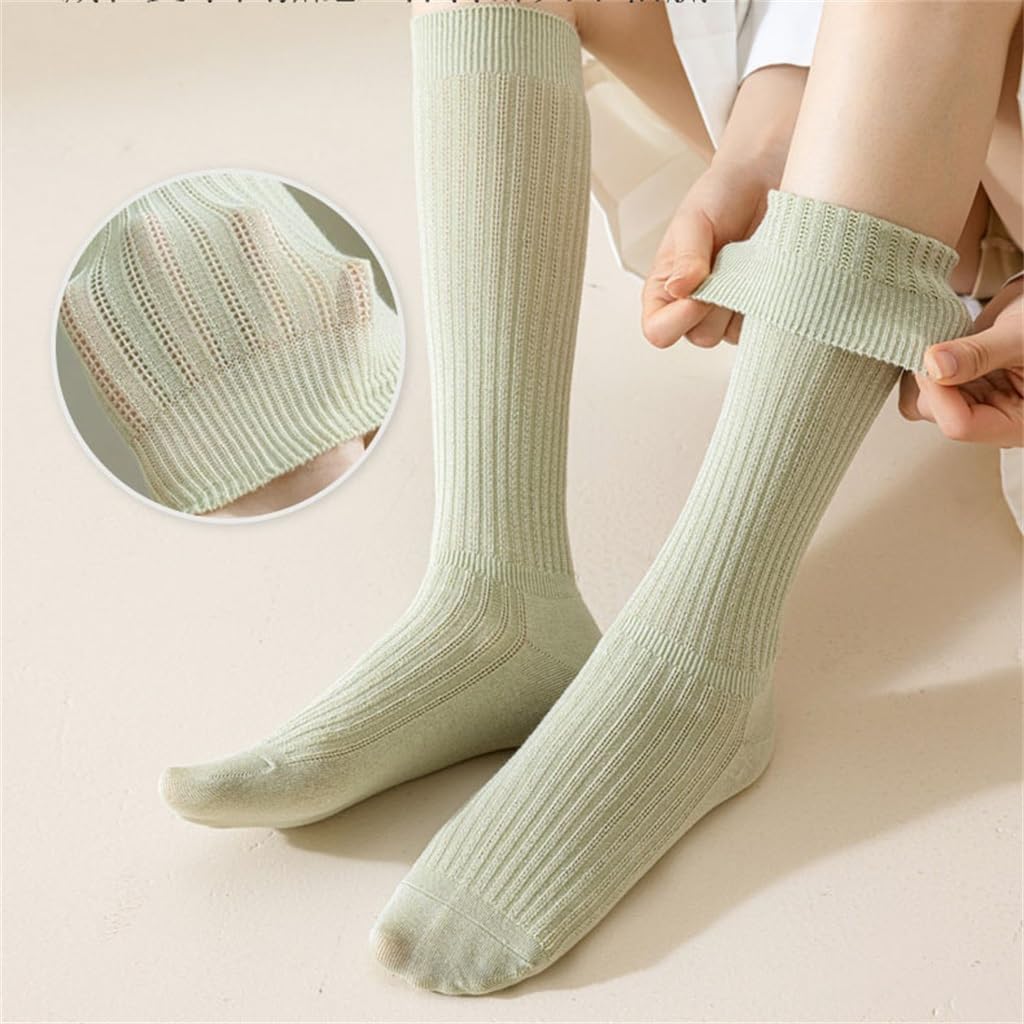 Calf Socks Needle Mesh Samodel High