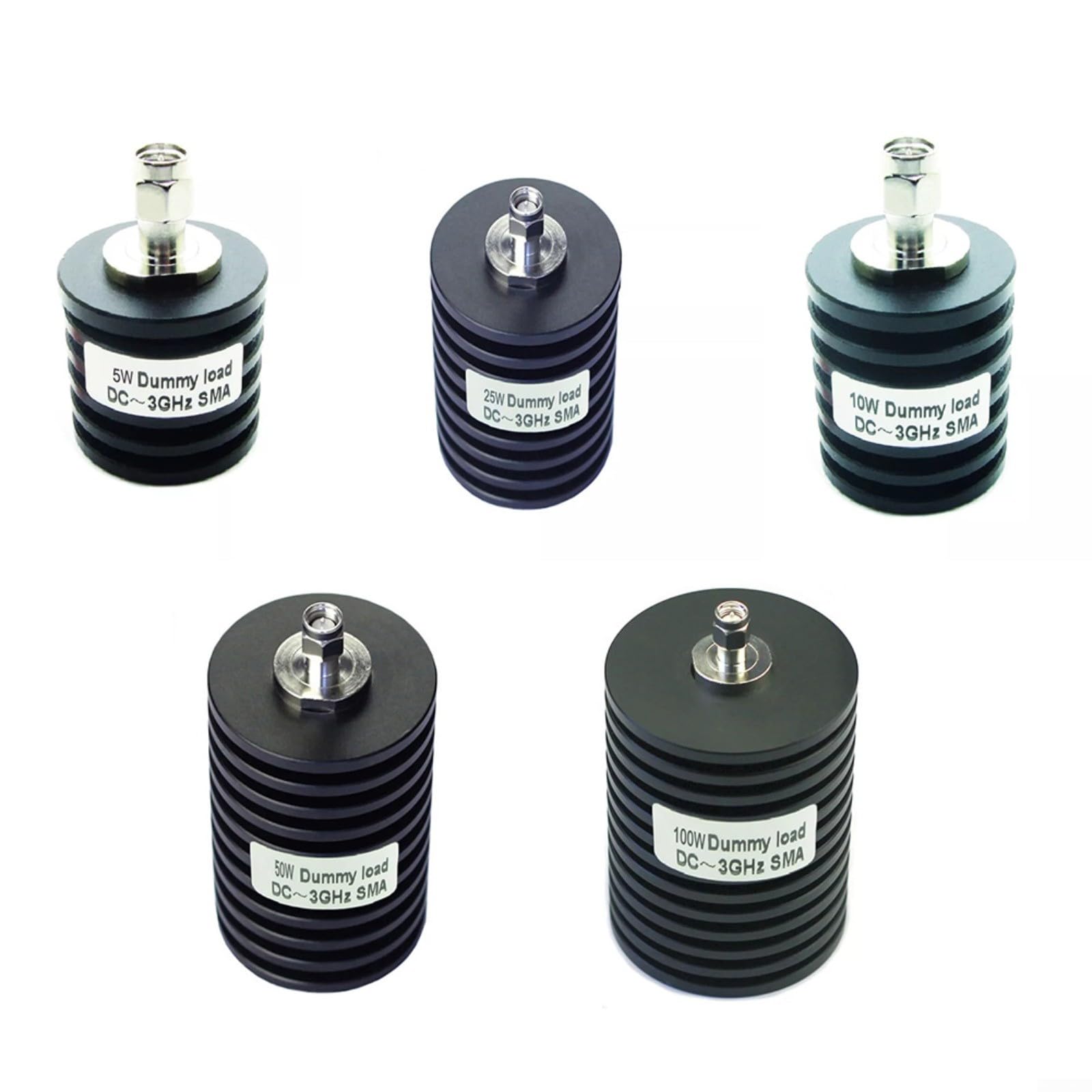 RF Koaxial Dummy Last Widerstand SMA Stecker Stecker Stecker 5-100 W 50 Ω DC-3 GHz rund(50W)