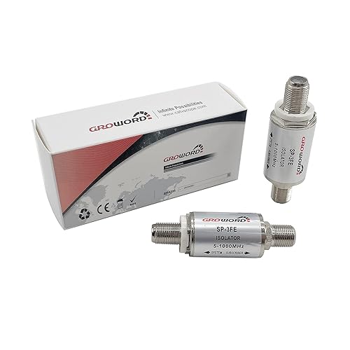 Miniatura 8 de SP-3FE Aislador de bucle de tierra, 2 piezas de humzumbidoeliminador de ruido, transformador de aislamiento para aplicaciones de TV por cable y