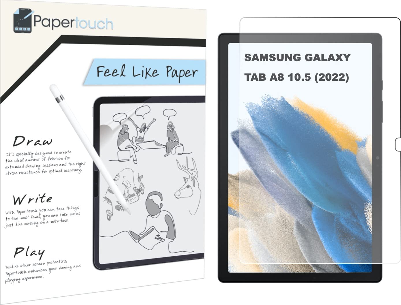 Papertouch Screen Guard Compatible With Samsung Galaxy Tab A8 10.5 Inch (SM-X200/SM-X205/SM-X207)(2022 Release) Paper Like Pack of 1 (B09RH2VHXQ) Amazon Price History, Amazon Price Tracker