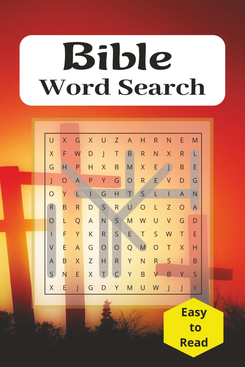 Bible Word Search: 55+ Easy-to-Read Bible Word Search Puzzles Featuring Biblical People, Places, Events & More | Solutions Included