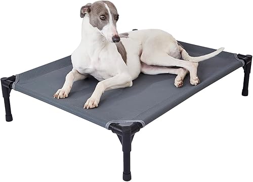 pettycare Cama elevada para perros para exteriores, cuna elevada para perros grandes, catres resistentes al agua, refrescantes, lavables y
