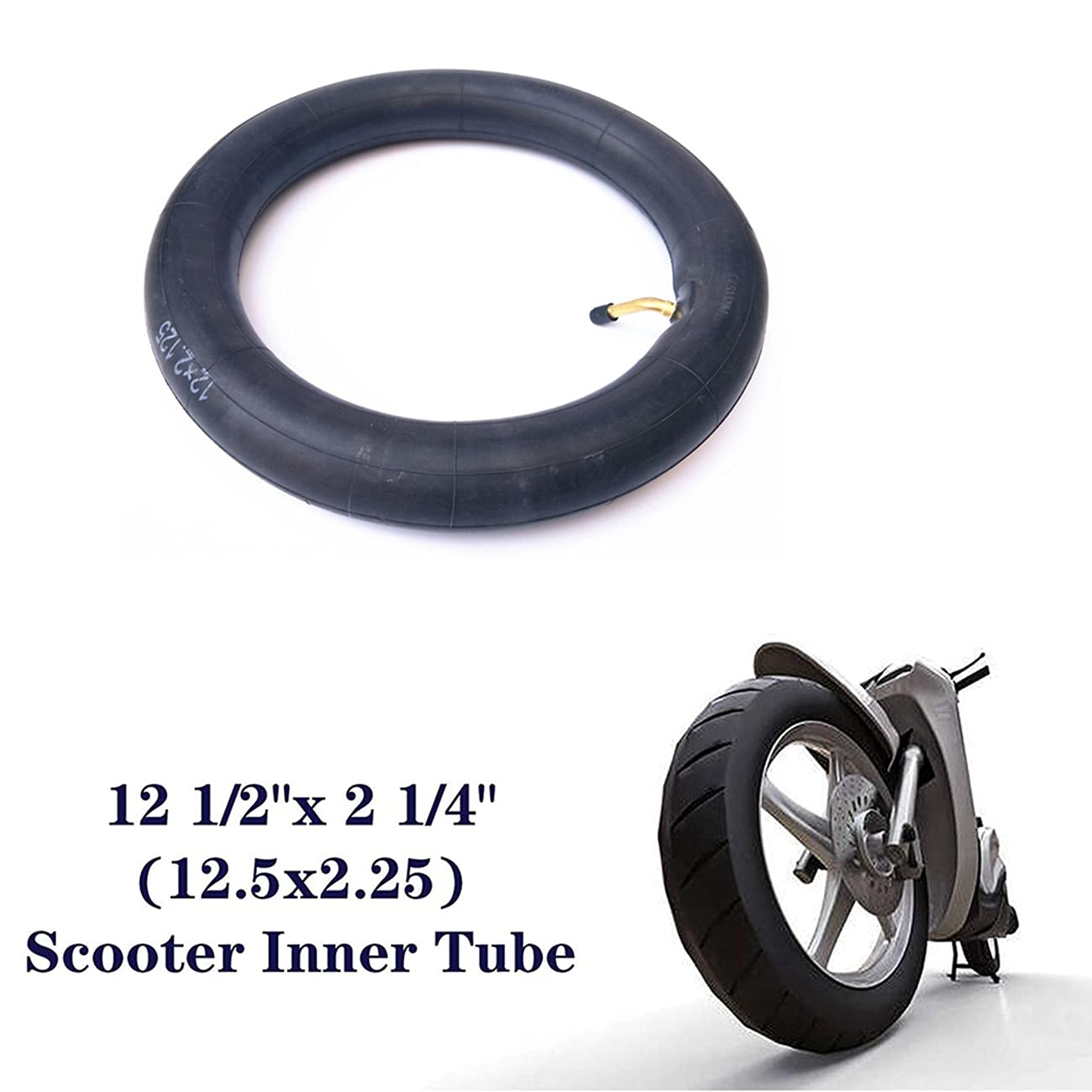 2 Stück Fahrradschläuche 12 1/2 X 2 1/4 – Aus Butylkautschuk, Für Fahrrad, E-Roller & Kinderwagen