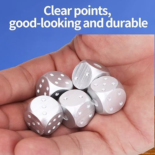 Miniatura 3 de VGEBY Juego de caja de dados con 5 piezas, juego de mesa de dados, juguete de entretenimiento, dados de juego de dados de Navidad, regalos de fiesta