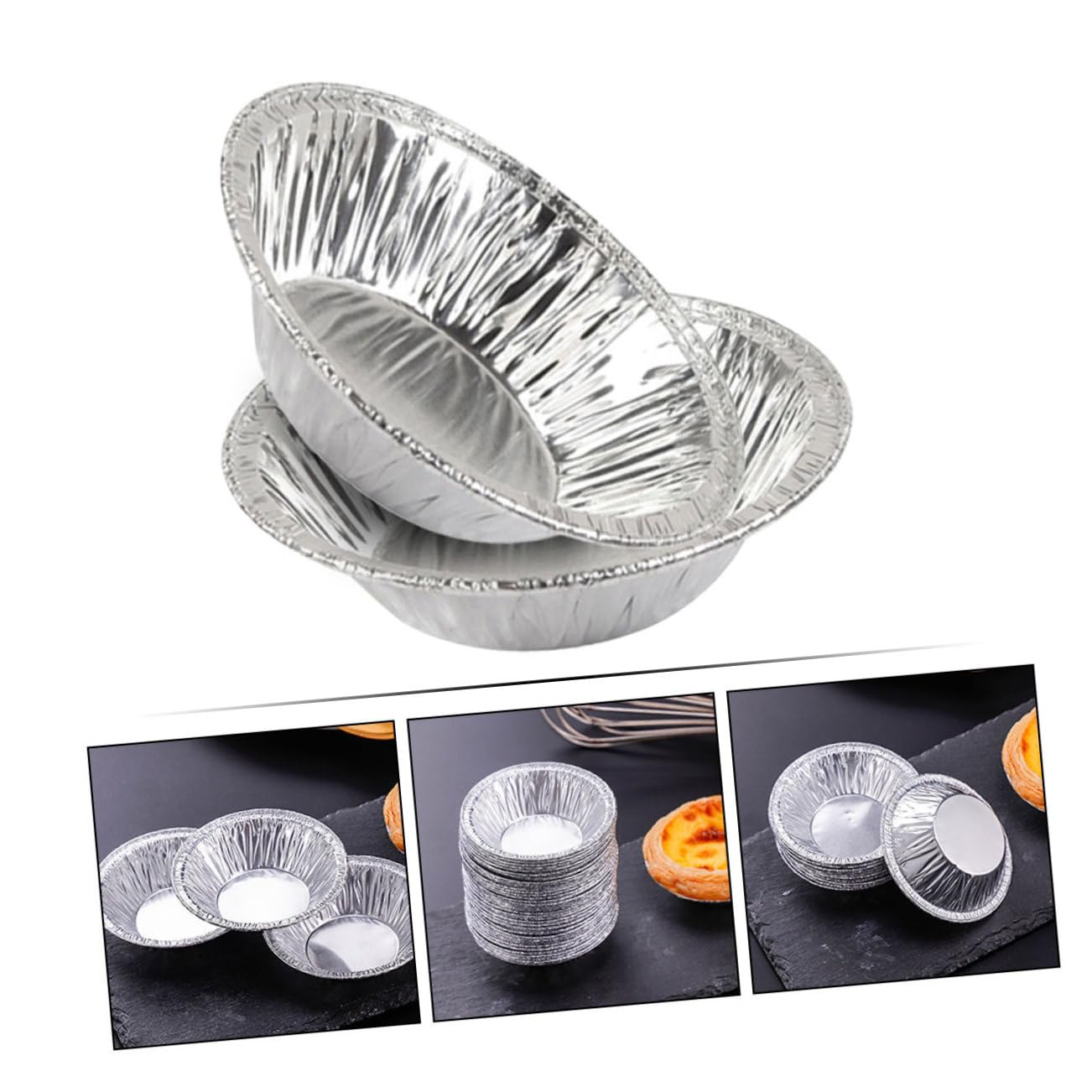 Cabilock 3 Ensembles Moules À Jetables Mini Moules Pour Gâteaux Cupcakes Puddings Pour Cuisine Maison Événements 400 Pièces * 3