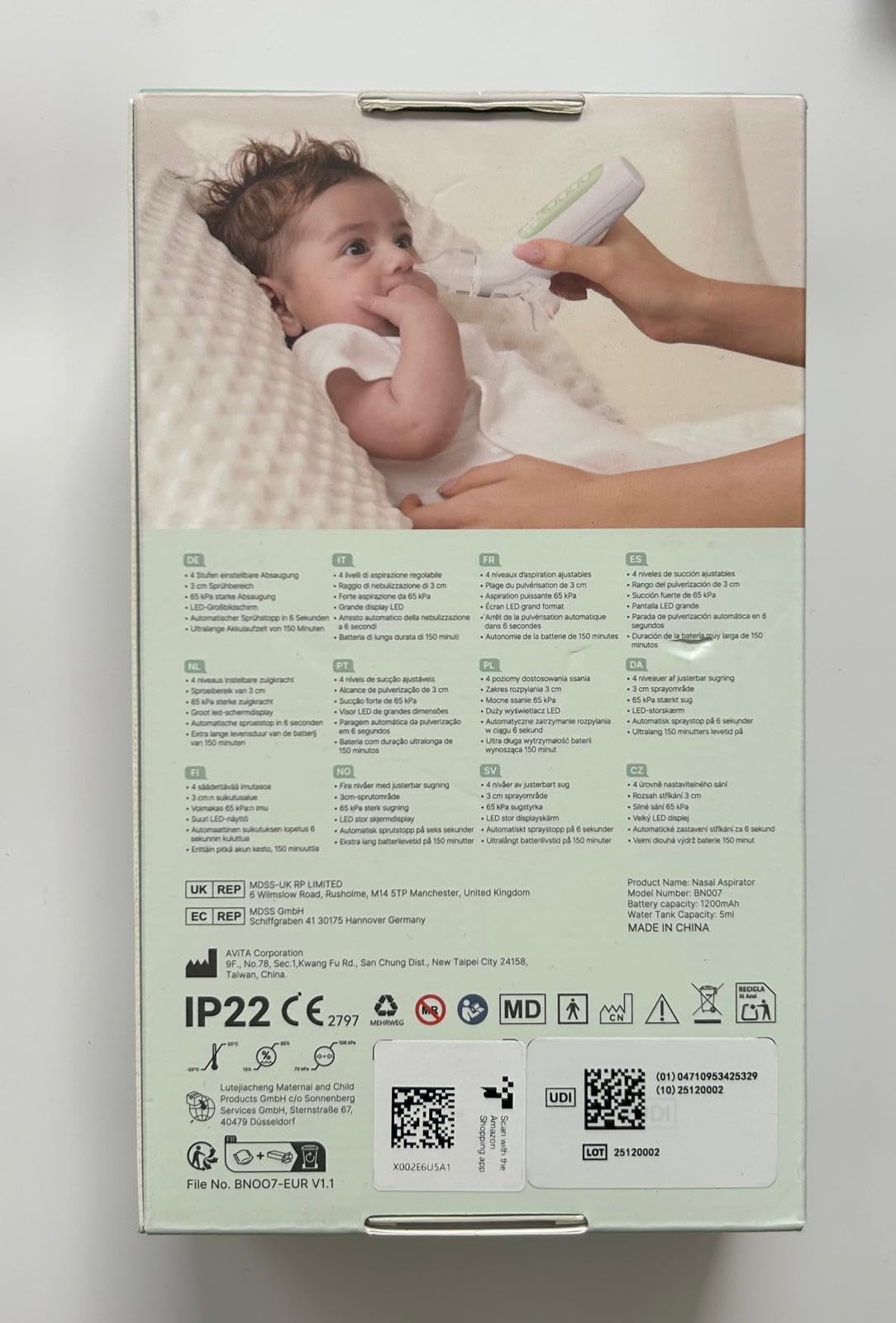 Momcozy Aspirator do nosa 65 kPa