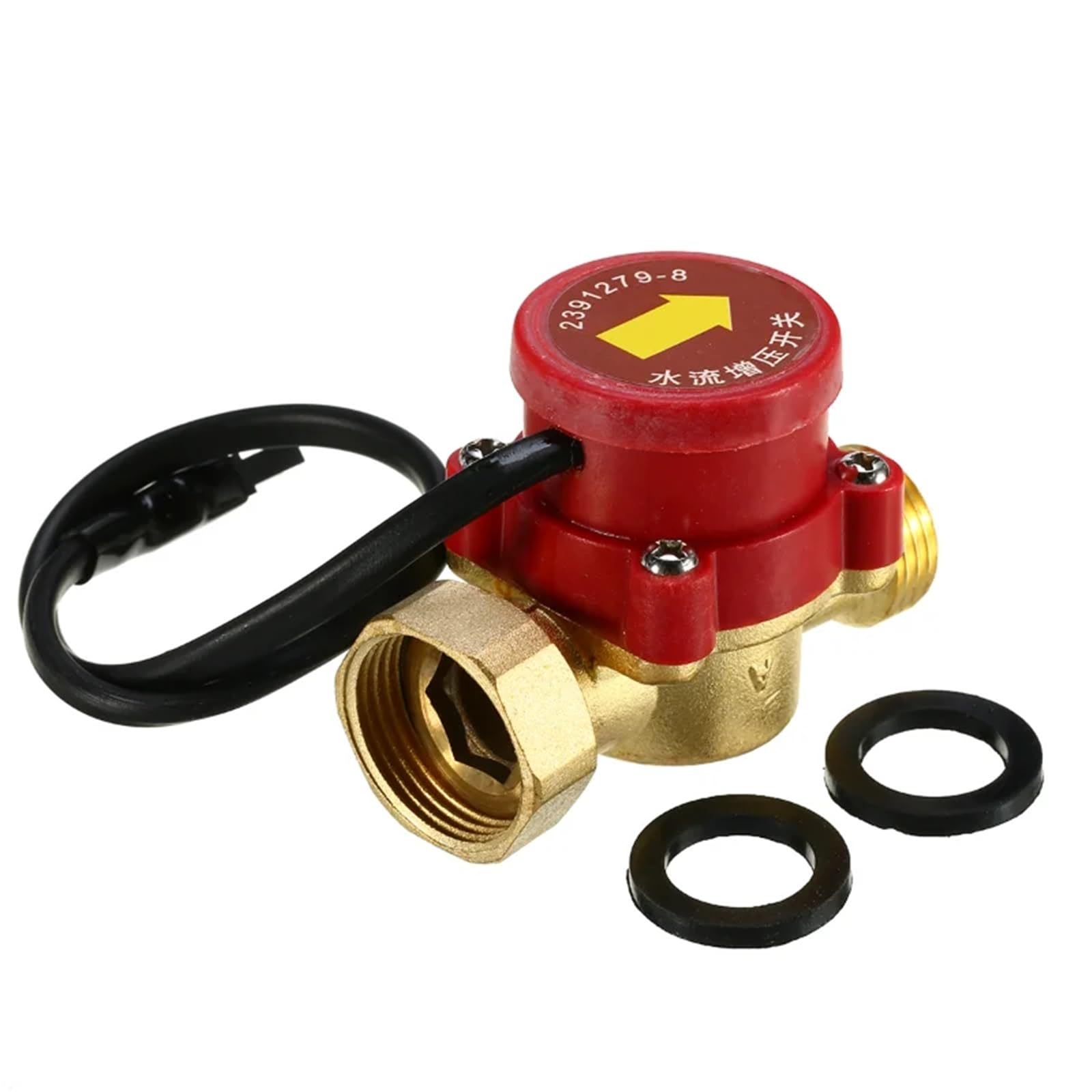 1 Unidad de Bomba de circulación con Sensor, Interruptor de Bomba de Refuerzo de tubería de Agua fría y Caliente, 220 V, 120 W, Interruptor de conexión de Flujo