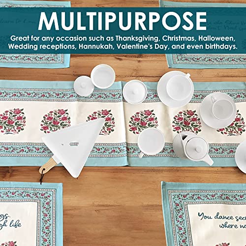 Spraha Elegant And Inspiring Table Mats And Runner, Set Of 4, Aesthetically Made Table Runner, Durable, Washable, Multipurpose (Cotton) #TOP5