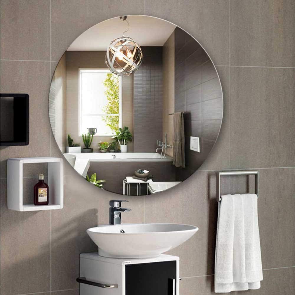 Miroir mural salle de bain 60x60 cm élégant plusieurs tailles