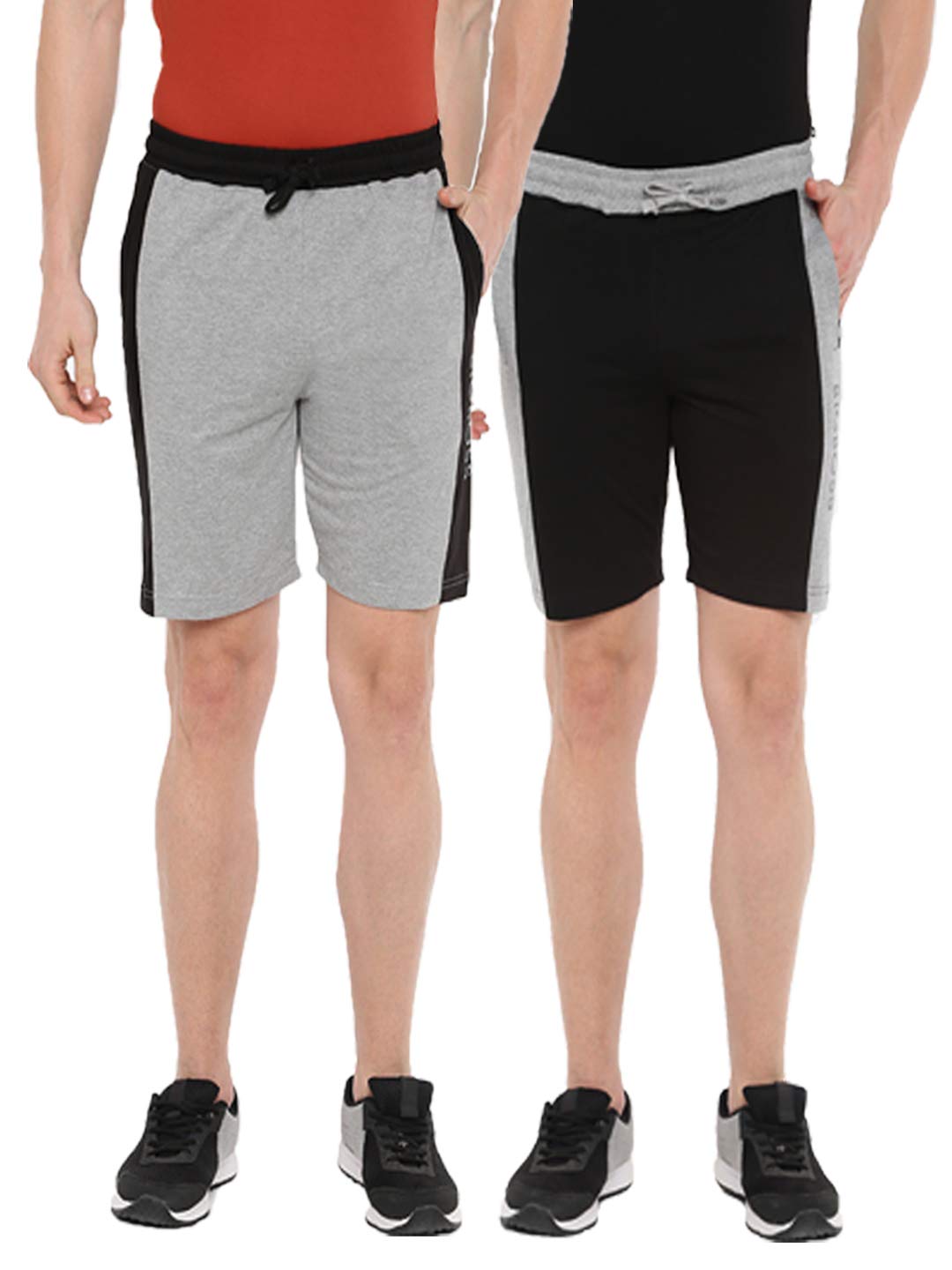 Mens Cotton Bermuda Shorts (Pack of 2)-image-0