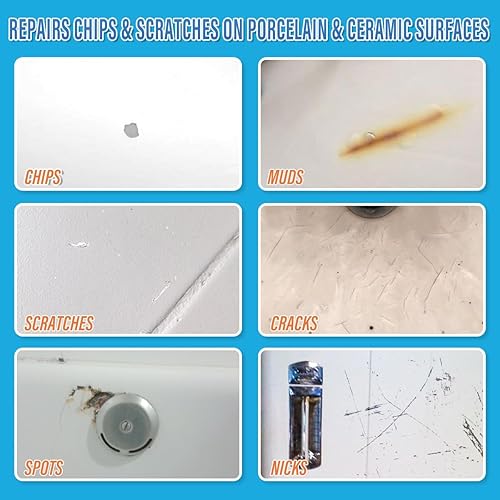 Miniatura 4 de Pintura especial para bañera y azulejos, pintura blanca brillante para tina, pintura de porcelana de secado rápido para arañazos y astillas en